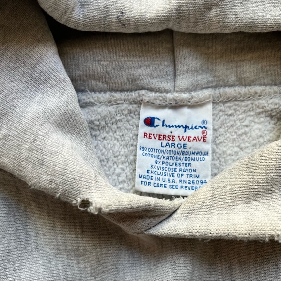 Vintage Cropped Champion Hoodie - Picture 3 of 5